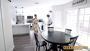 Busty 50s housewife claire dames gets cuckold creampie!