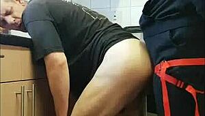 Bisexual guy enjoys ass pegging collection with strapon insertions