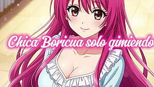 Boricua Te Gime Kassindrix Enjoys Solo Masturbation with Moaning