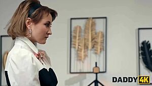 Daddy4k fucking my bfs stepdaddy instead of reading books