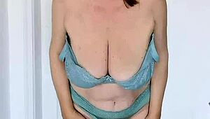 Granny's wise touch brings quick ecstasy with titty fuck and cumshot.