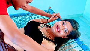 newly married bhabhi seduced by her naughty devar on the bed, leading to passionate encounters