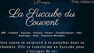 horny succubus in the convent tells french audio porn story