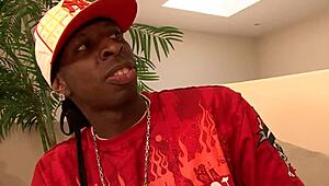 Nyomi inspects her assistant's cock in various positions