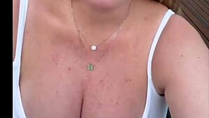 busty barbara pregnant cleavage and giant breasts