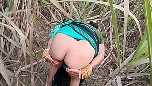 Indian Desi Girl Pisses Outdoors in Village Public Area