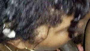 gorgeous black milf loves dick and balls - blow job?