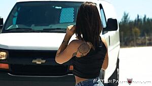 Bound teen rides rough in cowgirl bondage