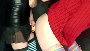 Brunette milf lola pegs big cock with strap on in anal big ass homemade