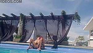 This happens when your cousin doesn't wear a swimsuit at the pool.