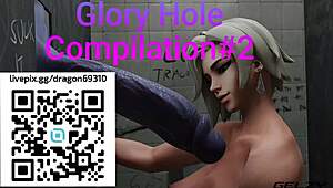 Intense Glory Hole Blowjob Compilation with Multiple Suckers