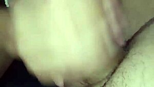 We broke in the new armchair with a steamy handjob. Hot cumshot covered everything.