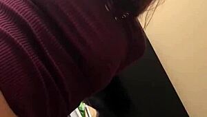 Asian korean peruvian slut came over for just fucking her ass