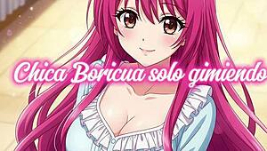 Boricua Te Gime Kassindrix Enjoys Solo Masturbation with Moaning