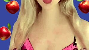 Blonde Woman With Long Hair And Nails In Fetish Scene