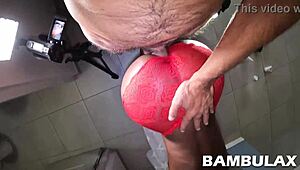 Lingerie Fuck With My Ebony Fucked And Creampied