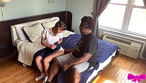 dakota marr, suck that big black cock in school uniform?