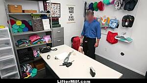 caught shoplifting? lilian stone gets punished by burglar