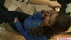 Small Tits Babe Fucked by Black Guy