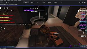 folle a esta gringa en roblox con sexo hardcore y creampie