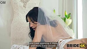 Bride4k Sexy Skinny Brunette Gave Her Young 18+ Body To A Wedding Salon Owner With A Huge Dick