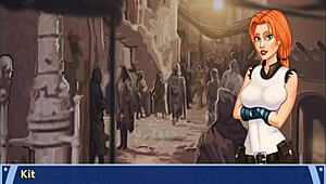 She dances with handjob and tit play