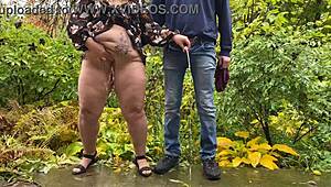 Couple Pees Together In Public Fetish Outdoors