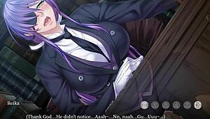 Hidden sex scene with couple engaging in intimate acts discreetly