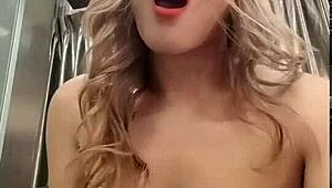 Hey, ladyboy mint's got that big ass teasing you with her small tits while masturbating, right? Anal action coming soon!