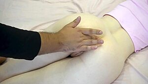 hey girl, your first butt plug leads to deep anal fingering