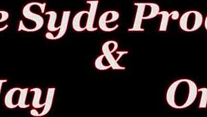 Sar4 Jay finger fucks herself on the patio with her massive boobs