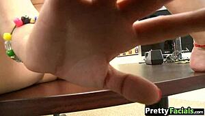 Facial on Chonga Valerie Kay in Cumshot Scene