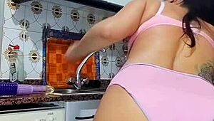 Blues rams dildo in ass!