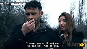 hunt4k chooses fucking stranger over street night