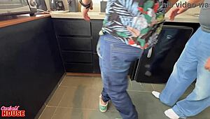 Cuckold hires plumbers to fuck wife