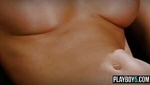 Amazing big natural tits teen beauty Deanna Greene exposes body