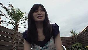 japanese slut blowing on the balcony