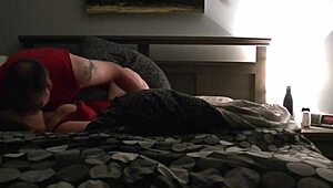 chubby couple's round three homemade sex with milf wife