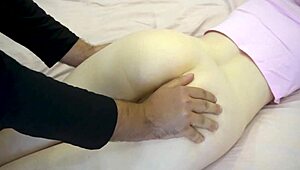 hey girl, your first butt plug leads to deep anal fingering