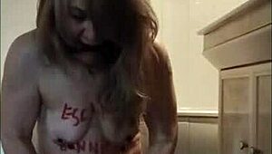 French Housewife Slave Gets Degraded With Toys And Bondage At Master's Office!