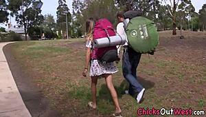 blonde australian tempts with hairy body in hardcore