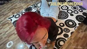 Blowjob POV With Beautiful Redhead Latina Alexalewis