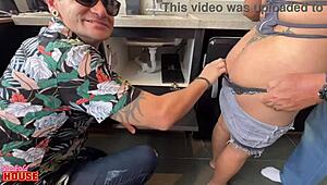 Cuckold hires plumbers to fuck wife