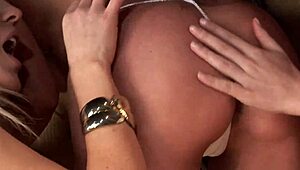 Kaia Kane, Cindy Behr, and Linsey McKenzie star in lesbian threesome.