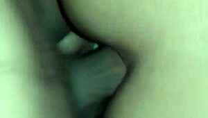 milf's first anal experience with moaning and creampie