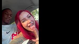 Eyes on the road, mouth on that tasty cock until swallowing all the cum!