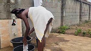 Housewife Fucks Husband's Brother Outside