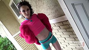 90-Pound Aria Haze Craves Whore Treatment from Bryan Gozzling