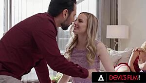 Devils film - wild couple swapping in intense swinger foursome with scarlett sage and carlita ray