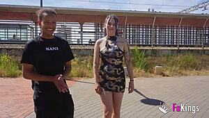 Hot venus lilith makes a dude cum twice in her intense first porno casting session